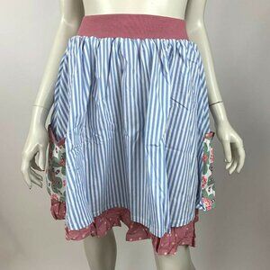 Matilda‎ Jane Happy Free Skirt Stripe Patchwork Pockets Lined Women Small NWT